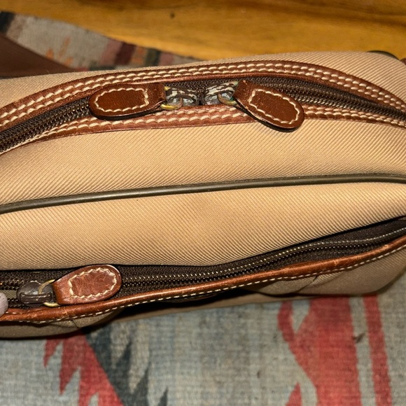 EUC Hunting World Safari Khaki Canvas Leather Bum Bag